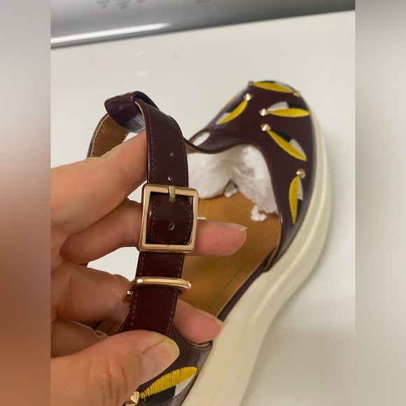 NWOT Women’s platform shoes with beautiful stitched patterns - US7.5 / EU38 - Picture 4 of 12